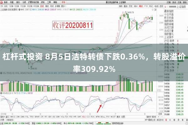 杠杆式投资 8月5日洁特转债下跌0.36%，转股溢价率309.92%